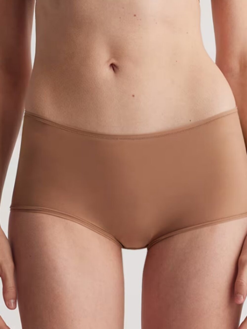 6 - Pack Seamless High-Waist Boyshorts in Brown